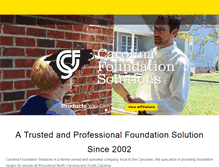 Tablet Screenshot of carolinafoundationsolutions.com